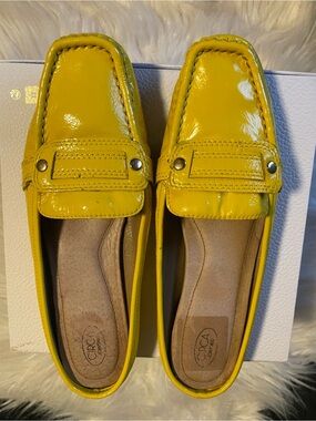 Circa Joan & David Yellow Patent Loafers